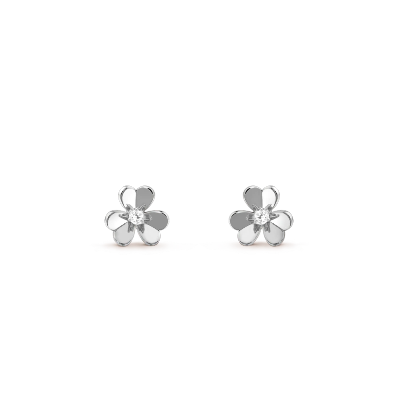 [AURORA]FRIVOLE MINI SILVER FLOWER EARRINGS