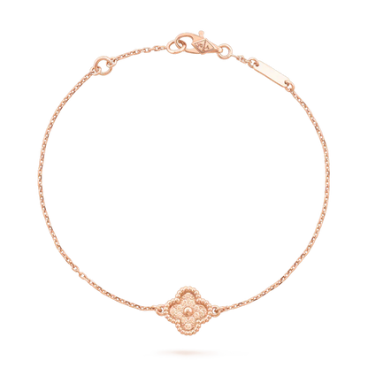 [AURORA]CLOVER SINGLE FLOWER BRACELET